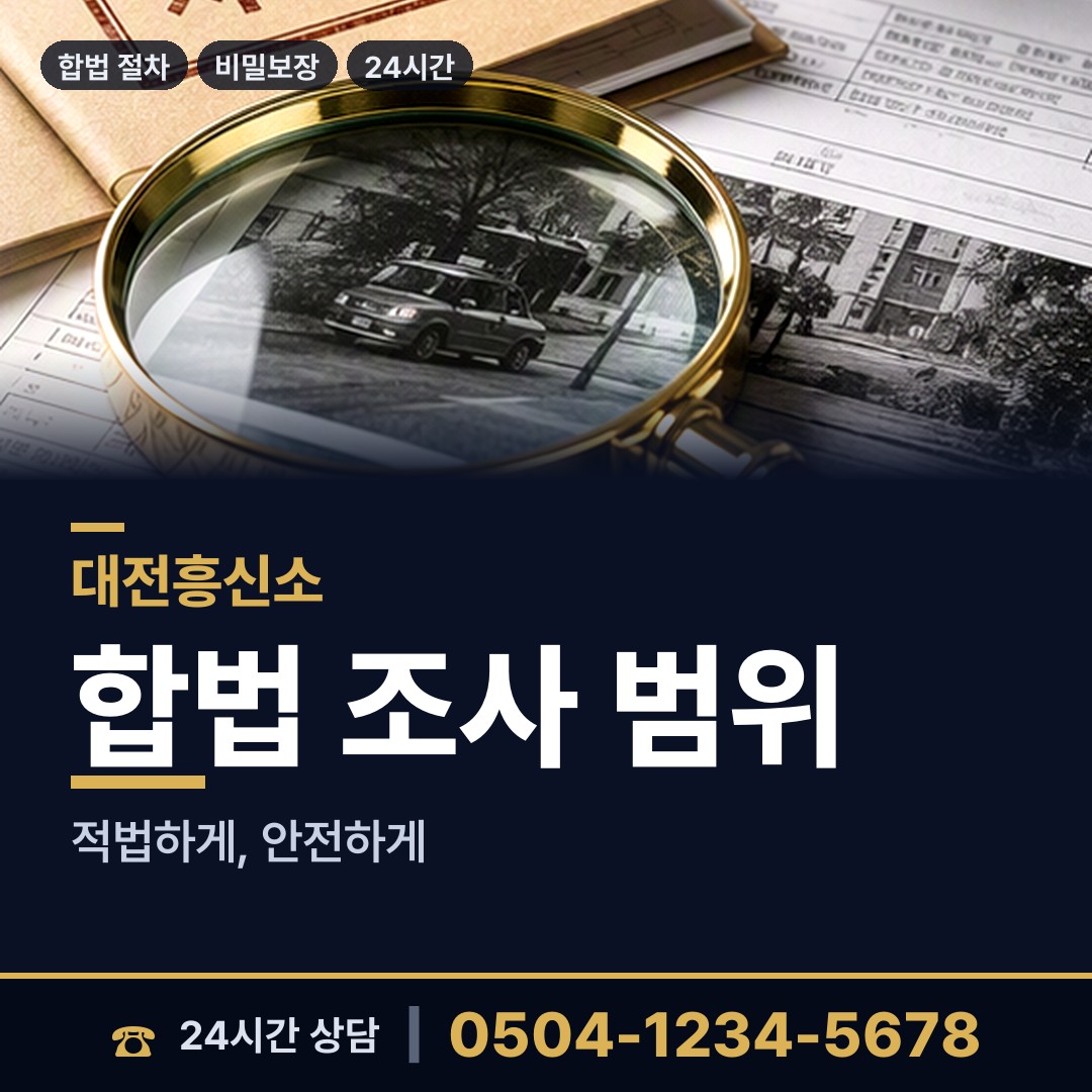 대전 가수원동 예비배우자조사 상담 안내
